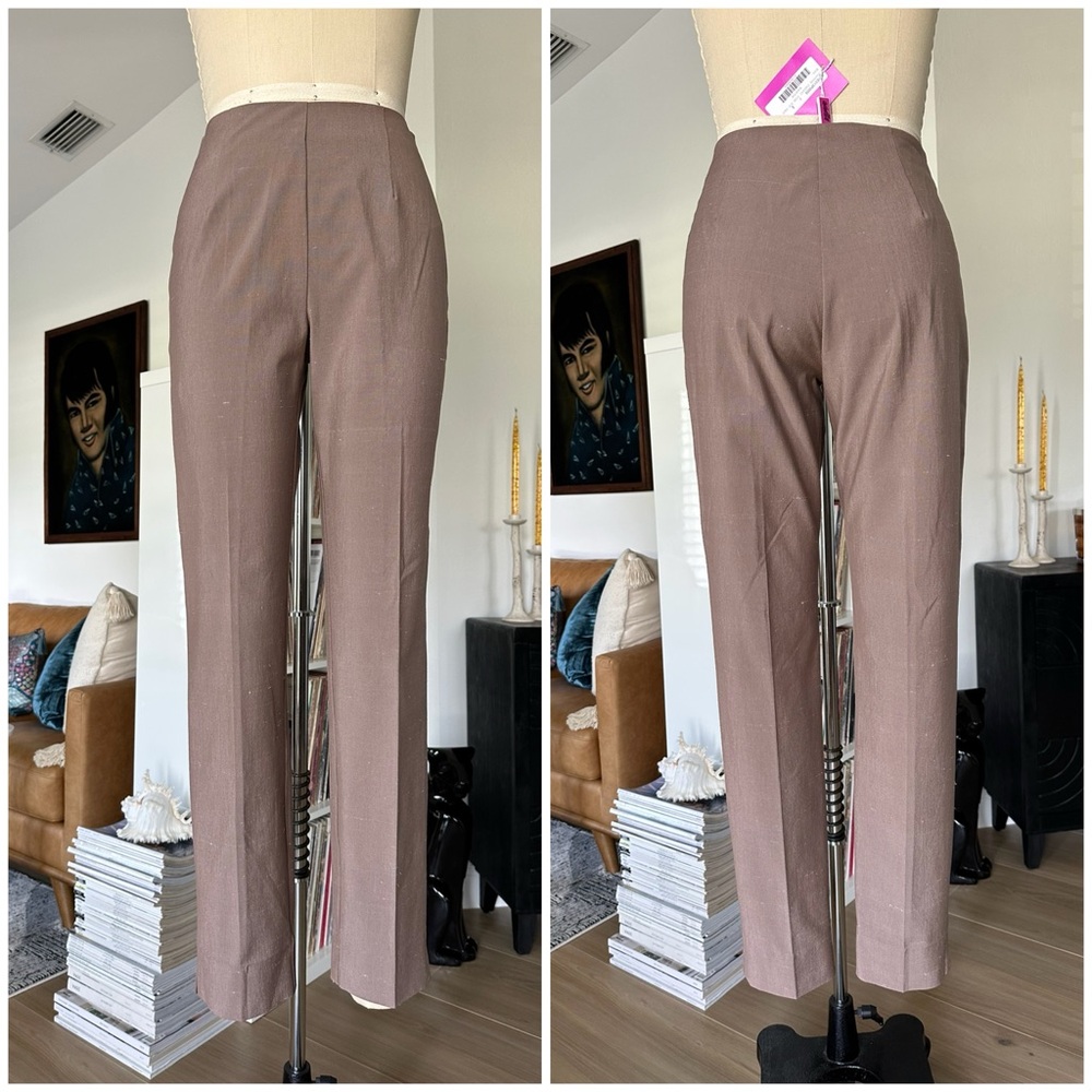 NWT’s Leggiadro Cotton Silk Blend Classic Side Zip Pant